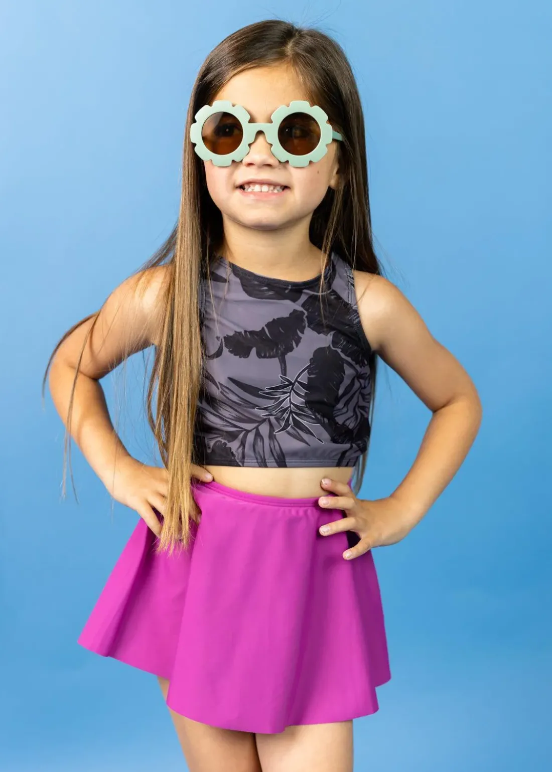 Kortni Jeane Tropical Night | Mini Racer Back Top TropicalNight Discount