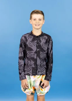 Kortni Jeane Tropical Night | Youth Rashguard Top (Unisex) TropicalNight New