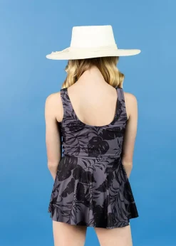 Kortni Jeane Tropical Night | Youth Skirted One-Piece TropicalNight Outlet