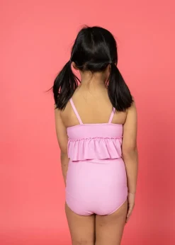 Kortni Jeane Ultimate Pink | Mini Down in Front Ruffle Bottoms UltimatePink Hot