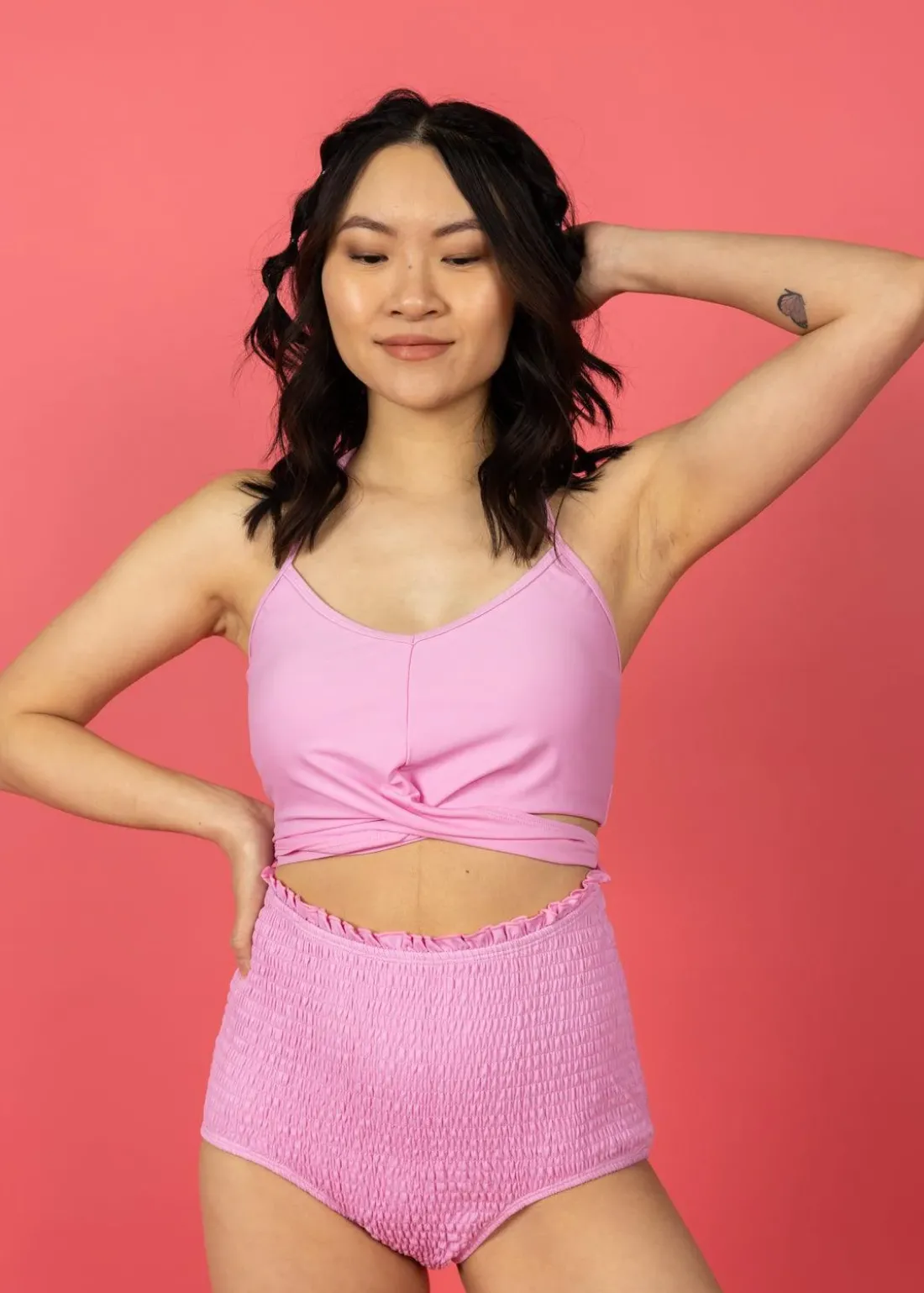 Kortni Jeane Ultimate Pink | Tied-Up Top UltimatePink Hot