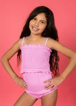 Kortni Jeane Ultimate Pink | Youth Bandeau Top UltimatePink Fashion