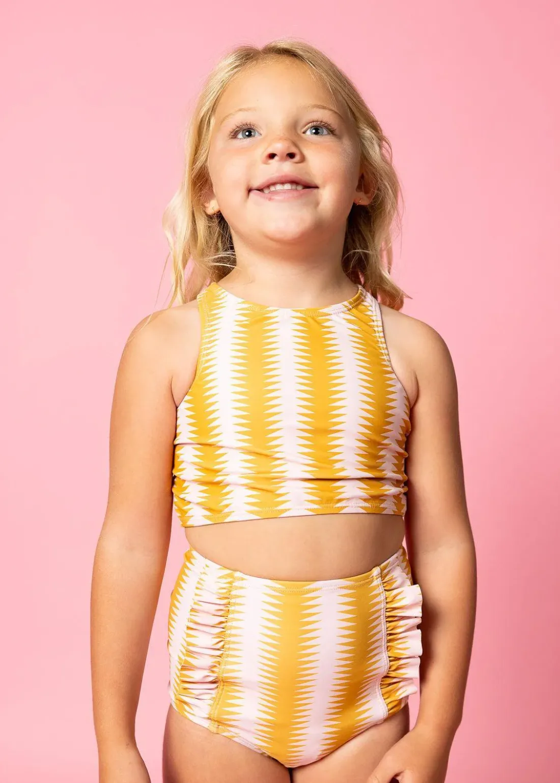 Kortni Jeane Vintage Triangles | Mini Down in Front Ruffle Bottoms VintageTriangles Fashion