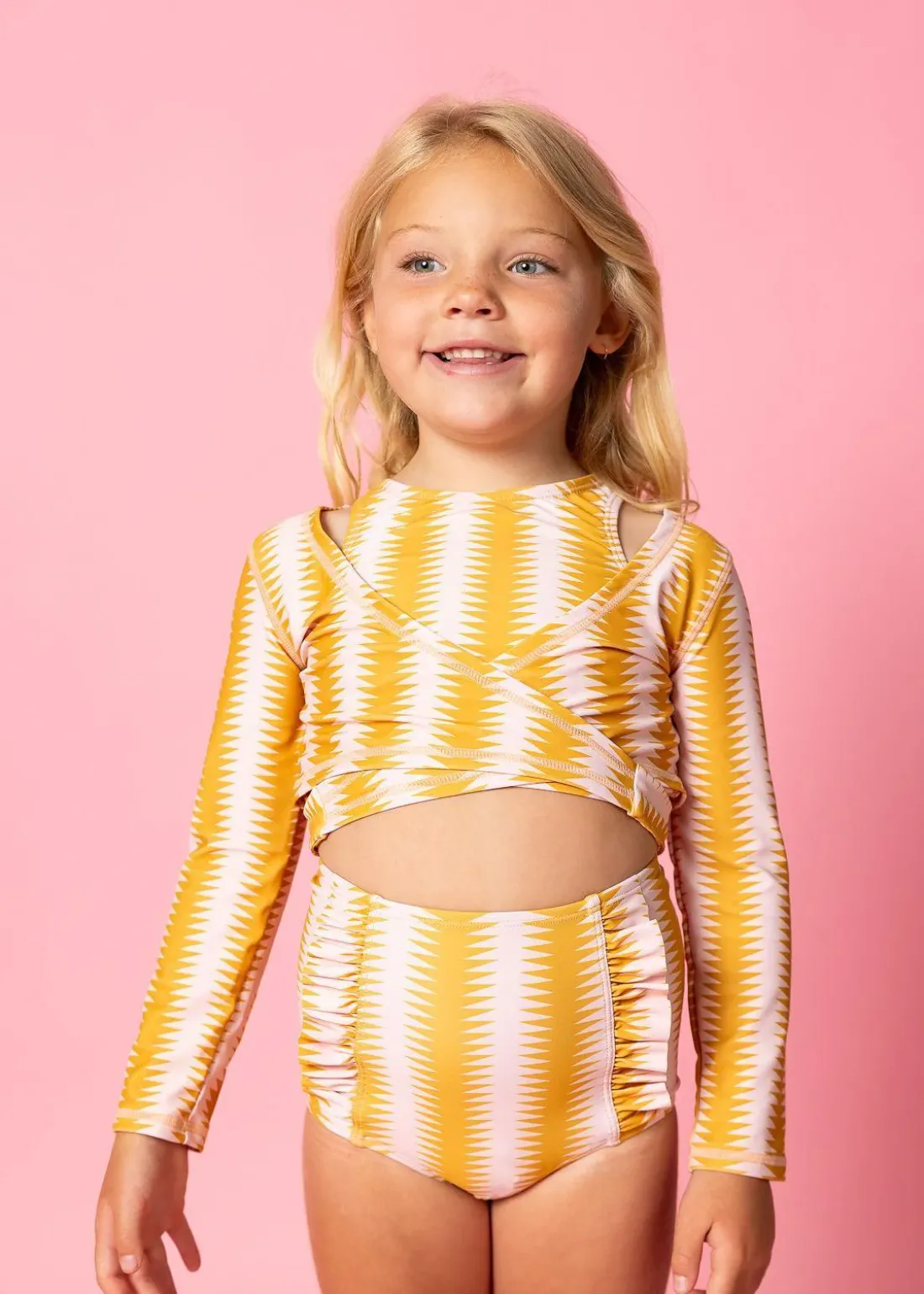 Kortni Jeane Vintage Triangles | Mini Down in Front Ruffle Bottoms VintageTriangles Fashion