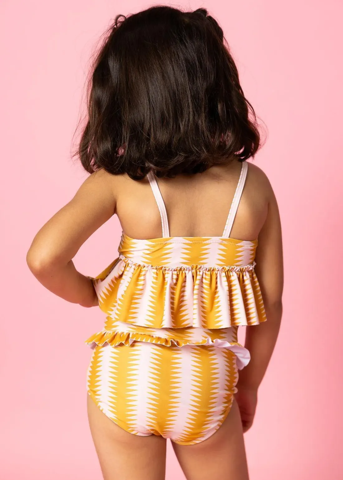 Kortni Jeane Vintage Triangles | Mini Mid-Ruffle Bottoms VintageTriangles Fashion