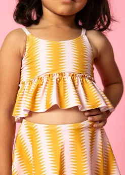 Kortni Jeane Vintage Triangles | Mini Peplum Top VintageTriangles Hot