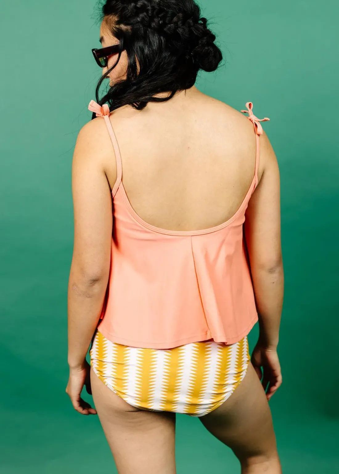 Kortni Jeane Vintage Triangles | Ruched Bottoms 2.0 VintageTriangles Clearance