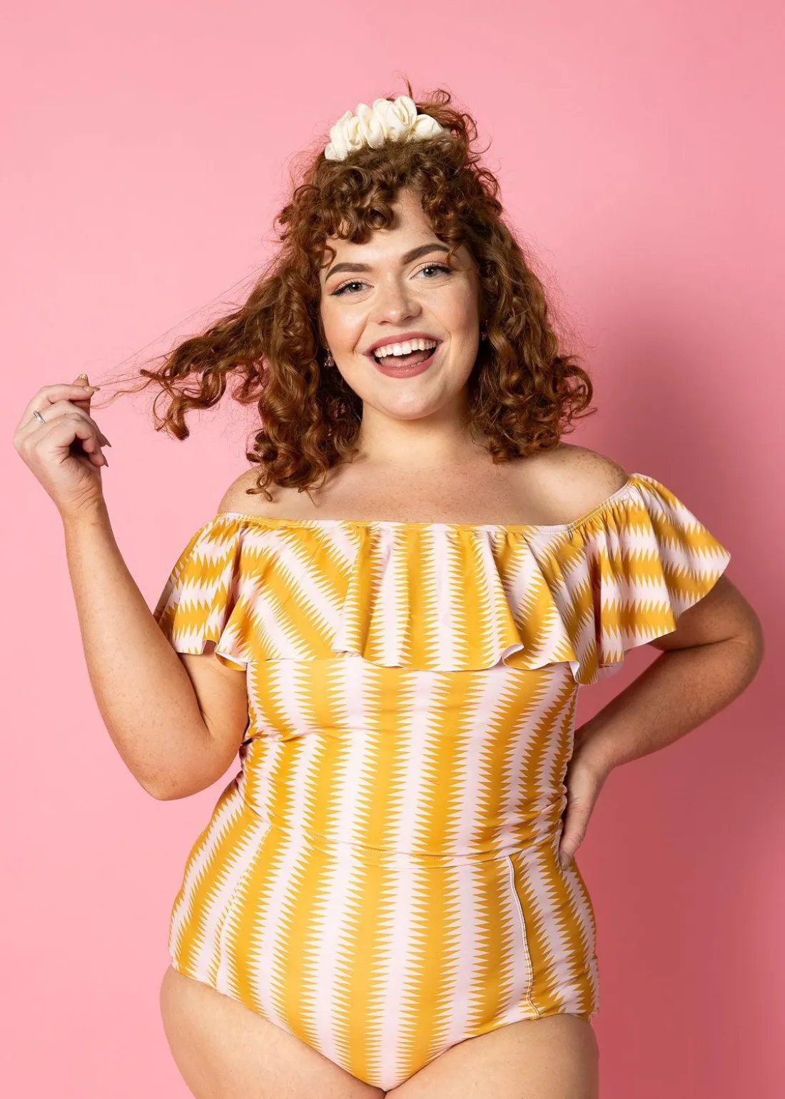 Kortni Jeane Vintage Triangles | Ruffled Around Top VintageTriangles New