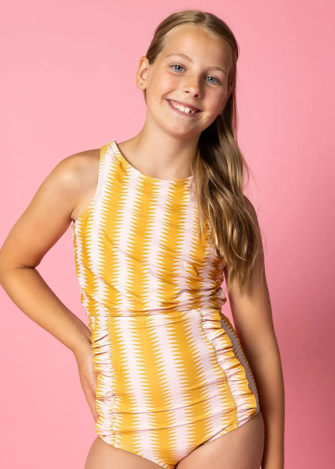Kortni Jeane Vintage Triangles | Youth Down in Front Ruffle Bottoms VintageTriangles Clearance