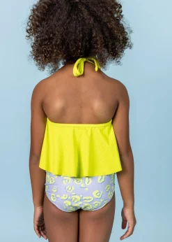 Kortni Jeane Vivid Cheetah | Mini Down in Front Ruffle Bottoms VividCheetah Clearance