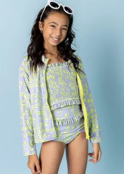 Kortni Jeane Vivid Cheetah | Youth Rashguard Top (Unisex) VividCheetah New