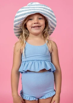 Kortni Jeane Waffled Barely Blue | Mini All Ruffled Up Bottoms WaffledBarelyBlue Hot
