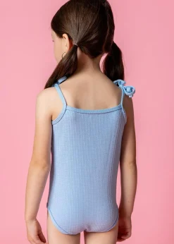 Kortni Jeane Waffled Barely Blue | Mini Simply One-Piece WaffledBarelyBlue Fashion