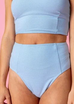 Kortni Jeane Waffled Barely Blue | Up High Bottoms WaffledBarelyBlue Hot