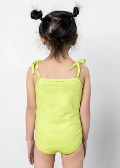 Kortni Jeane Waffled Glow Green | Mini Simply One-Piece WaffledGlowGreen New