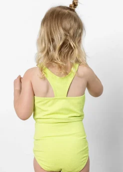 Kortni Jeane Waffled Glow Green | Mini High-Waisted Bottoms WaffledGlowGreen Best