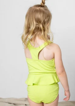 Kortni Jeane Waffled Glow Green | Mini Racer Back Top WaffledGlowGreen Online