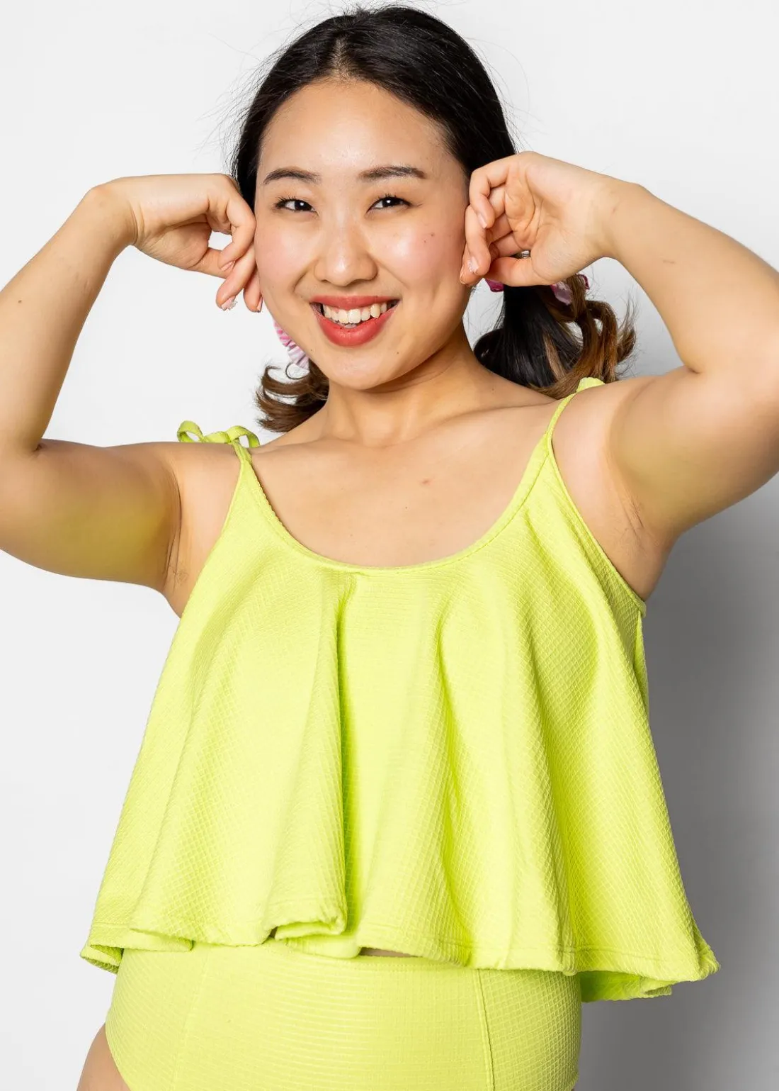 Kortni Jeane Waffled Glow Green | Swing Top WaffledGlowGreen Best