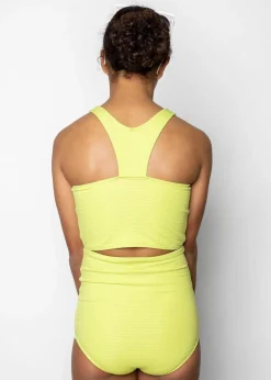 Kortni Jeane Waffled Glow Green | Youth Bow Bottoms WaffledGlowGreen Outlet