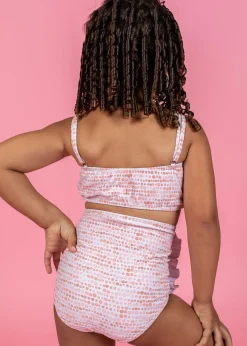 Kortni Jeane Watercolor Dots | Mini Down in Front Ruffle Bottoms WatercolorDots Discount