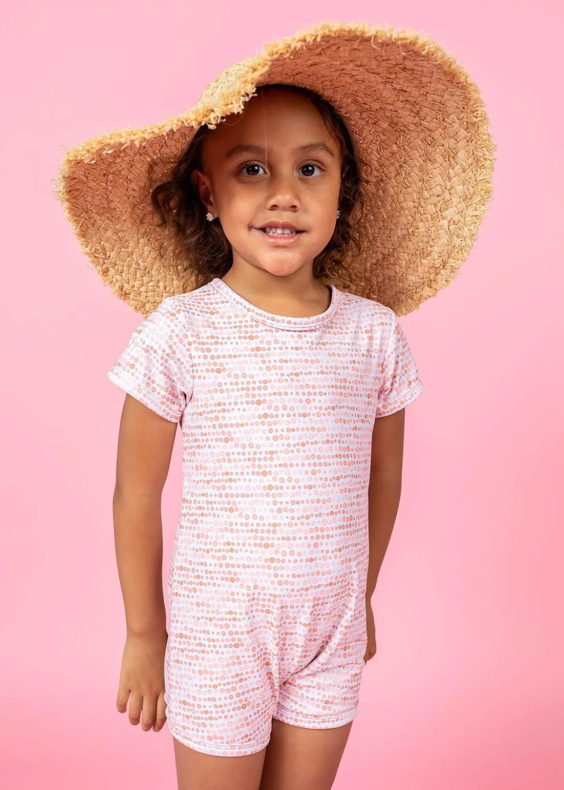 Kortni Jeane Watercolor Dots | Mini Shorties Rashguard (Unisex) WatercolorDots Fashion