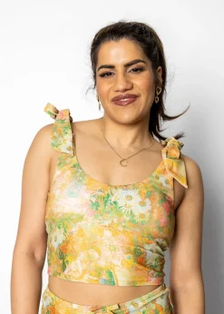 Kortni Jeane Wonderland Floral | Knot Top WonderlandFloral Hot