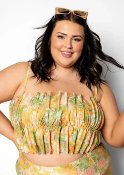 Kortni Jeane Wonderland Floral | Oversized Ruffle Top WonderlandFloral Fashion
