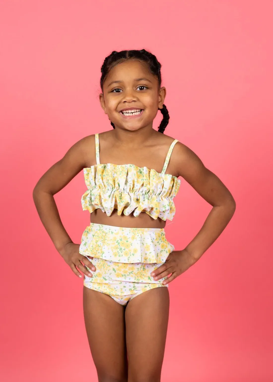 Kortni Jeane Yellow Meadow | Mini Oversized Ruffle Top YellowMeadow Discount