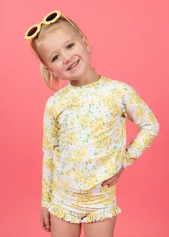 Kortni Jeane Yellow Meadow | Mini Rashguard Top (Unisex) YellowMeadow Online