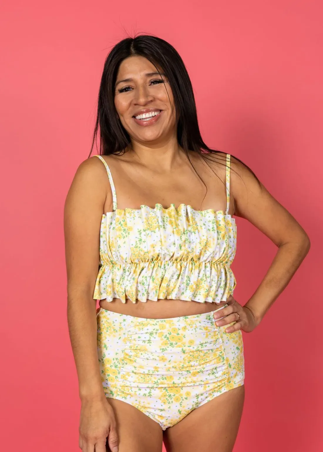Kortni Jeane Yellow Meadow | Ruched Bottoms 2.0 YellowMeadow Discount