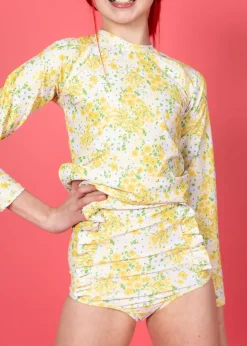 Kortni Jeane Yellow Meadow | Youth Down in Front Ruffle Bottoms YellowMeadow Discount