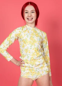Kortni Jeane Yellow Meadow | Youth Rashguard Top (Unisex) YellowMeadow New