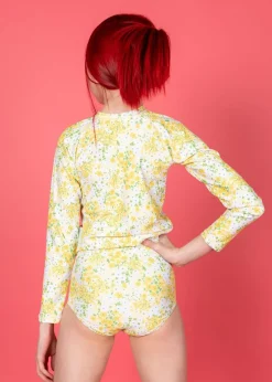 Kortni Jeane Yellow Meadow | Youth Rashguard Top (Unisex) YellowMeadow New